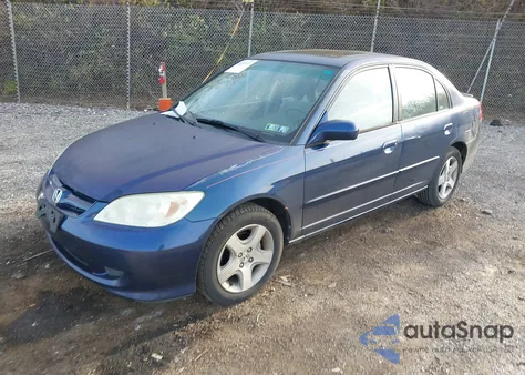 2005 Honda Civic Ex from USA, damaged, VIN 2HGES26765H524256